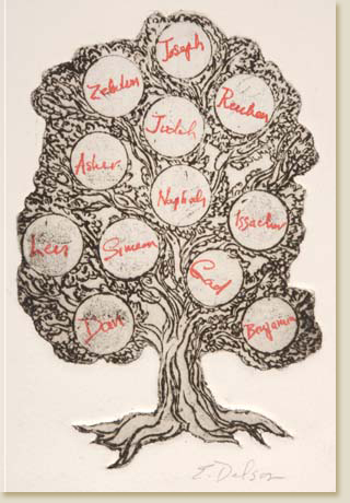 Twelve Tribes of Israel 14: Cover Version 2 by Elizabeth Delson