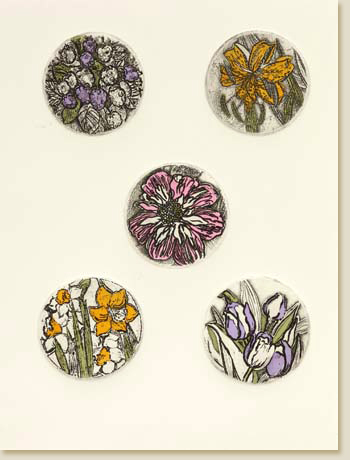 Little Flowers with Dahlia by Elizabeth Delson