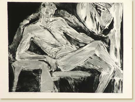 Man in a Wicker Chair by Elizabeth Delson