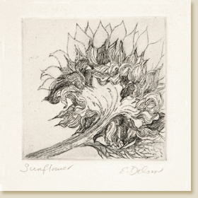 Miniatures 01: Sunflower by Elizabeth Delson