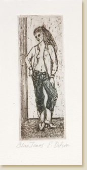 Miniatures 07: Blue Jeans by Elizabeth Delson